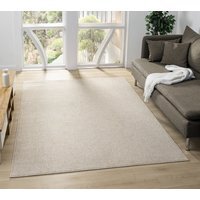 Avior Washable Plain Living Room Area Rug - Loop Pile Pebble Design Rug - Beige / 230cm - image 1