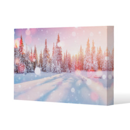 Mysterious Landscape Gallery Canvas - Pink / 31cm / 41cm - thumbnail 3