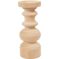 Amalie Wooden Candle Holder - Natural - image 1