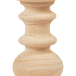 Amalie Wooden Candle Holder - Natural - thumbnail 2