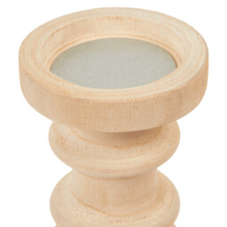 Amalie Wooden Candle Holder - Natural - thumbnail 4