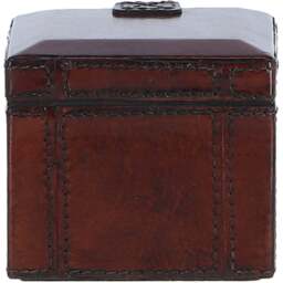 Luxury Leather Single Watch and Bracelet Box with Velvet Interior - Chestnut - thumbnail 4