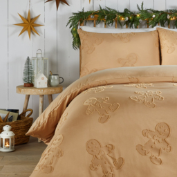 Gingerbread Tufted Soft Touch Duvet Cover Set Single - Ginger - thumbnail 3