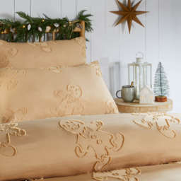 Gingerbread Tufted Soft Touch Duvet Cover Set Single - Ginger - thumbnail 2