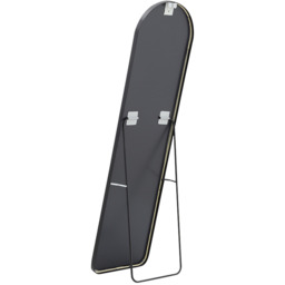 Arched Metal Full Length Mirror - Black / 160cm - thumbnail 4
