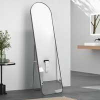 Arched Metal Full Length Mirror - Black / 160cm - thumbnail 1