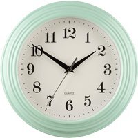 Elliot 25cm Dia Vintage Pale Blue Wall Clock - Blue
