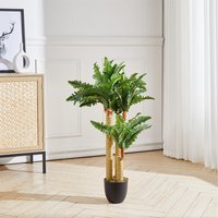 Artificial Persian Grass in Plastic Pot - Green - image 1
