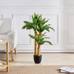 Artificial Persian Grass in Plastic Pot - Green - thumbnail 2