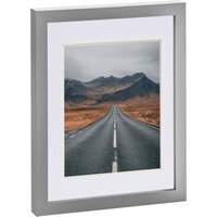 "Photo Frame with 5x7"" Mount - 8x10"" - Grey - White"