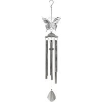 Butterfly Wind Chime - Silver
