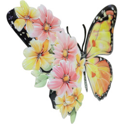 Indoor and Outdoor Floral Butterfly Art - - thumbnail 4