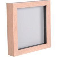 "6x6"" 3D Box Photo Frame - Light Brown"