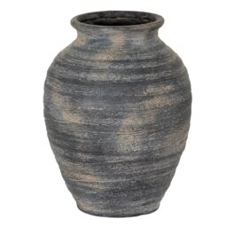 Marra Large Olpe Vase Modern Ceramic Centerpiece for Retail Displays - Grey - thumbnail 2