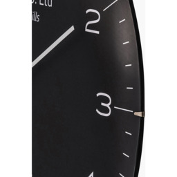 Dome Glass Wall Clock - Black - thumbnail 5