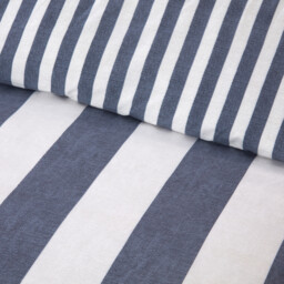 Margate Stripe Duvet Set - Blue / Single - thumbnail 5