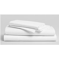 Bellissimo 400 TC Cotton Fitted Sheet  - White / Superking