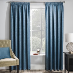 Matrix Tape-Top Thermal Noise Reducing Dim Out Curtains - Teal / 168cm / 137cm - thumbnail 2
