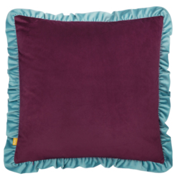 Athena Printed Velvet Cushion - Lilac / 80 Feather 20 Polyester - thumbnail 4