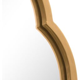 Duplici Gold Double Arched Garden Mirror - Gold / 35.5cm - thumbnail 5