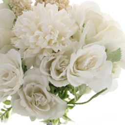 Silk Artificial Flowers for Home Decoration - White - thumbnail 5