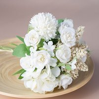 Silk Artificial Flowers for Home Decoration - White