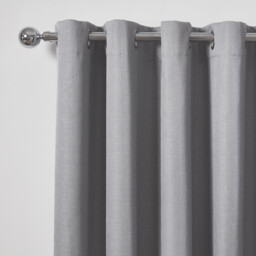 Hoxton Blackout Eyelet Curtains - Silver / 168cm / 229cm - thumbnail 3