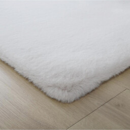 Lux Faux Rabbit Fur Rug - Mink - thumbnail 3