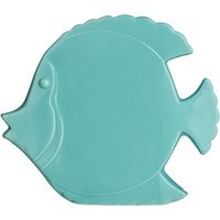 Turquoise Fish Ceramic Wall Art - Blue