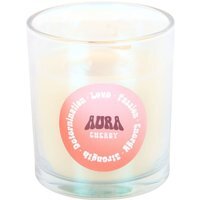 Aura Energy Juicy Raspberry Iridescent Candle Vibrant Aroma - Peach - image 1
