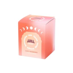Aura Energy Juicy Raspberry Iridescent Candle Vibrant Aroma - Peach - thumbnail 4
