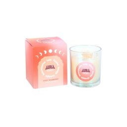 Aura Energy Juicy Raspberry Iridescent Candle Vibrant Aroma - Peach - thumbnail 5