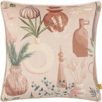 Earthen Velvet Piped Cushion - Natural / Polyester - image 1