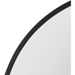 Arcus Overmantel Black Metal Framed Arched Wall Mirror 125cm - Black - thumbnail 5