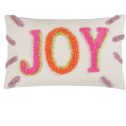 Joy Tufted Cushion - Multicolour / 80 Polyester 20 Feather - thumbnail 2
