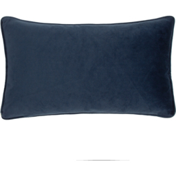 Harlington Gardenia Floral Piped Cushion - Petrol / Polyester - thumbnail 5