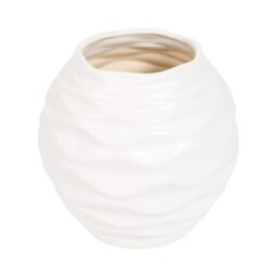 Sabrina Wavy Vase - White - thumbnail 4