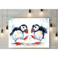 Shall We Dance Canvas Wall Art - Blue / 8 x 12 in