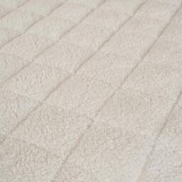 Soft Thermal Teddy Fleece Plush Mattress Topper - Cream / King - thumbnail 5