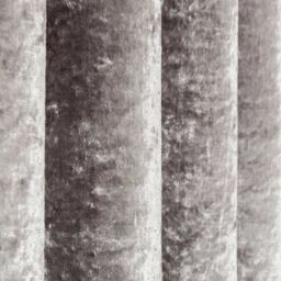 Crushed Velvet Lined Eyelet Curtain Pair - Silver / 167cm - thumbnail 3