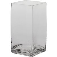 Clear Glass Tank Vase  - H20 x W10 cm / 20cm - thumbnail 1