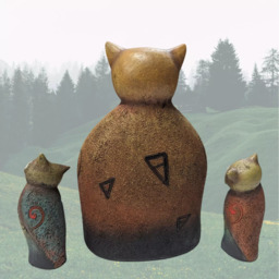 Owl Family Ornament Set Of 3 - Brown - thumbnail 5
