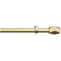 16 - 19mm Gold Tetra Eyelet Metal Curtain Pole - Gold / 120cm