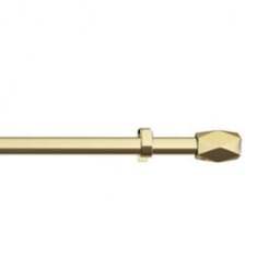 16 - 19mm Gold Tetra Eyelet Metal Curtain Pole - Gold / 120cm - thumbnail 2
