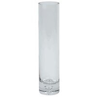Cylinder Bud Vase with Bubble 25 cm - Clear