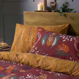 Enchanted Woodland Duvet Cover Set - Rust / Superking - thumbnail 2