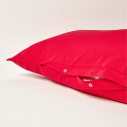 200 Thread Count Egyptian Cotton V Shape Pillowcase - Red - thumbnail 5