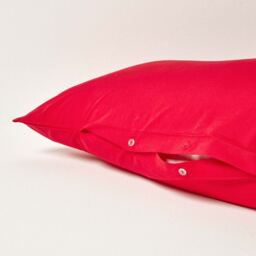 200 Thread Count Egyptian Cotton V Shape Pillowcase - Red - thumbnail 3