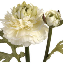 Ranunculus Spray Artificial Flower - Green - thumbnail 2