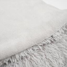 Sienna Fluffy Shaggy Blanket Throw Over Sofa Bed Fleece - Silver - thumbnail 4